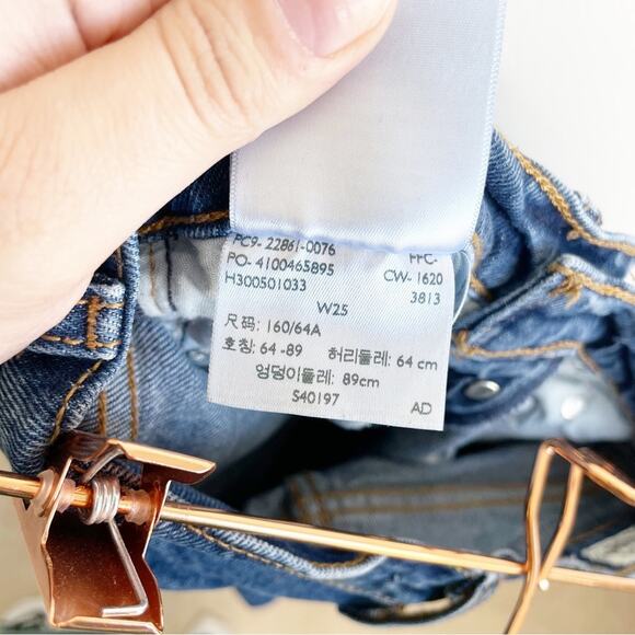 LEVI’S Wedgie Jeans Rigid Fit Blue Wash 25 - Picture 7 of 9